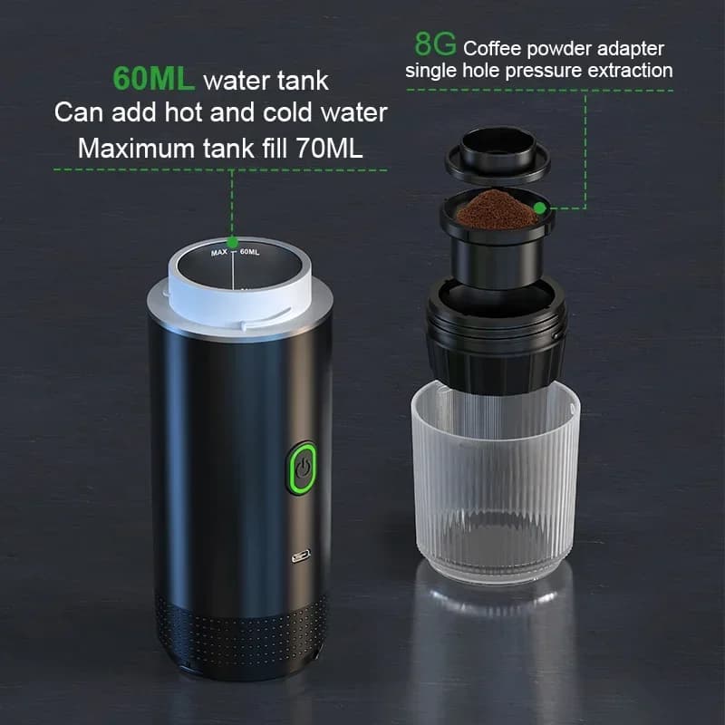 เครื่องชงกาแฟเอสเปรสโซแบบพกพา 3-in-1