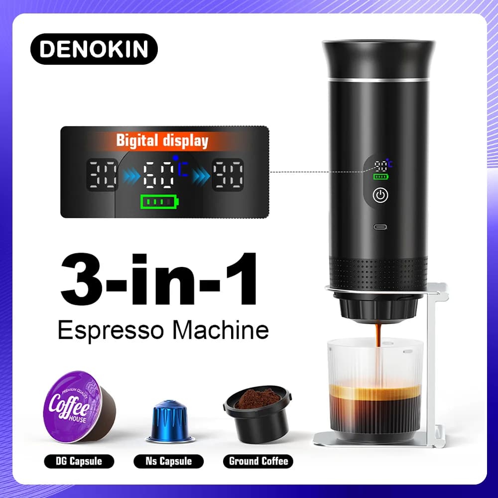 เครื่องชงเอสเพรสโซแบบพกพา 3-in-1