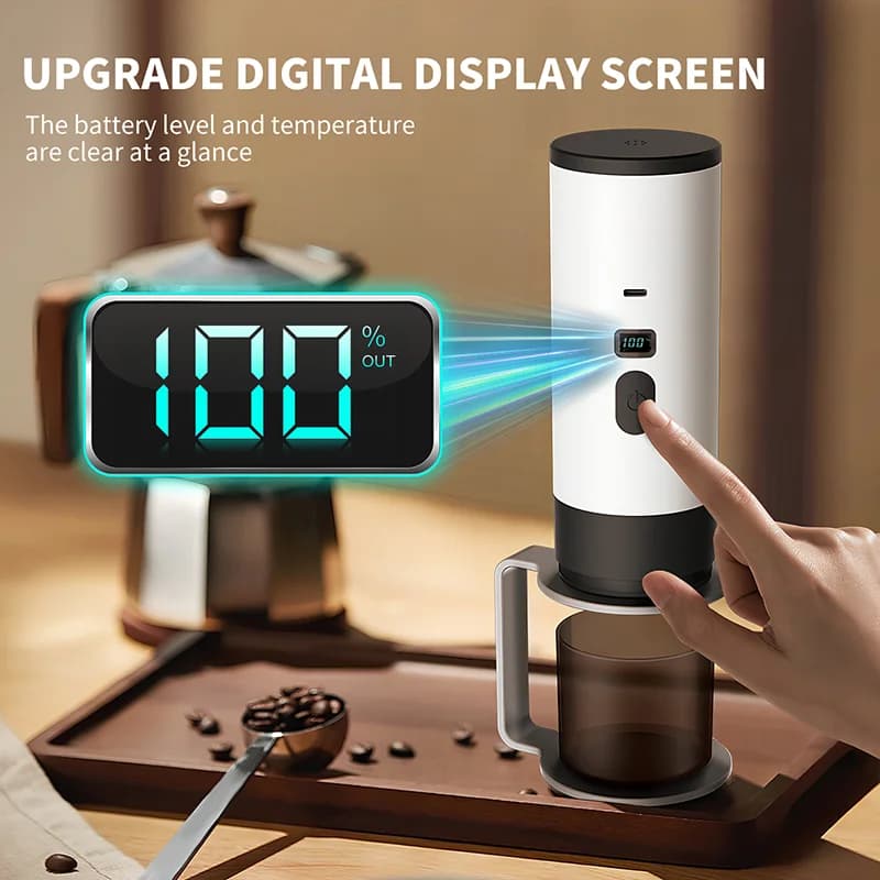 เครื่องชงกาแฟไฟฟ้าแบบพกพา 7800mAh
