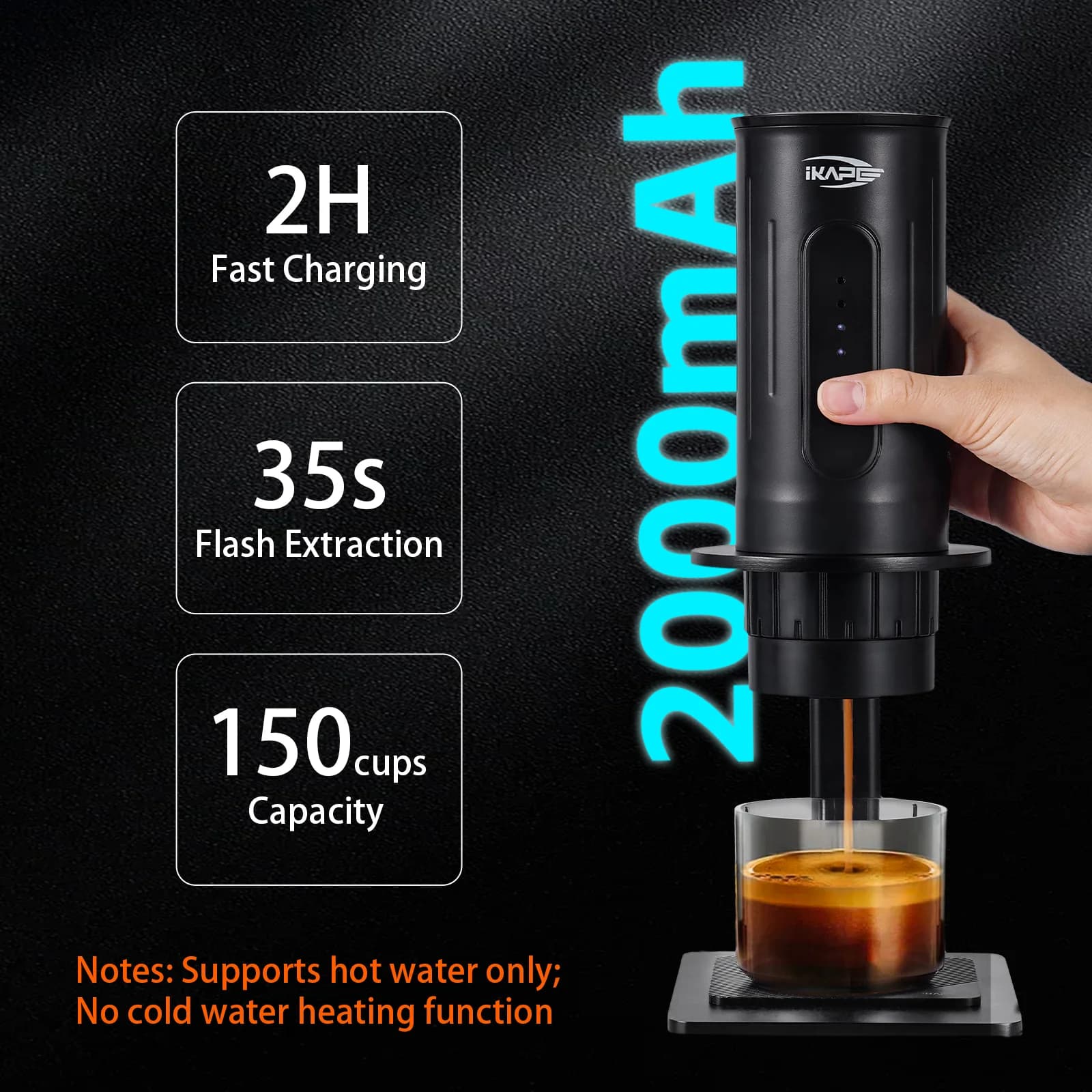 เครื่องชงกาแฟแบบพกพา สำหรับแคปซูลและกาแฟบด